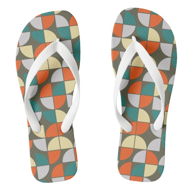 MID CENTURY MODERN Pattern Thongs (Footbed)