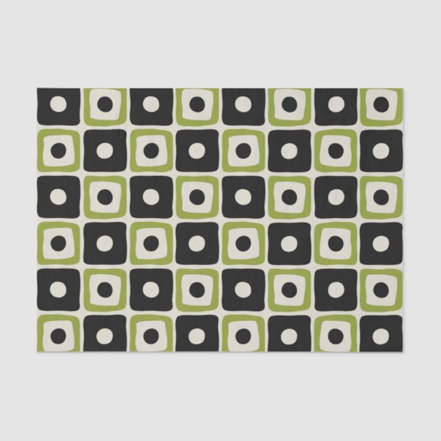 Mid Century Modern Pattern Tissue Paper (Front)