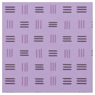 Mid Century Modern Patterned Lines (Mauve) Fabric