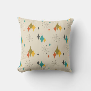 Mid century modern patterned number 11 cushion