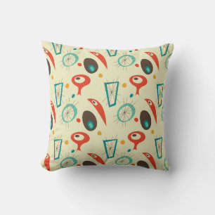 Mid century modern patterned number 19 cushion