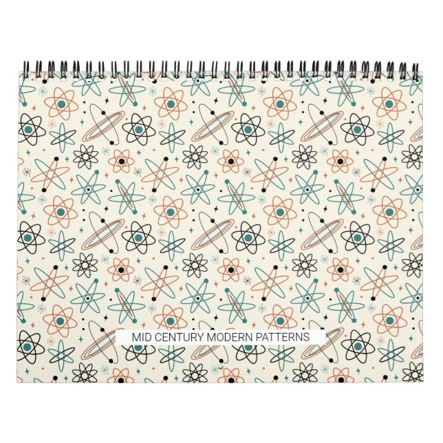 Mid Century Modern Patterns #1 Original Art Retro Calendar (Cover)