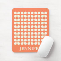 Mid Century Modern Petals in Orange Personalized