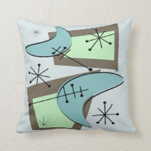 Mid-Century Modern Pillow Atomic 7
