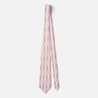 Mid Century Modern Pink Argyle Necktie