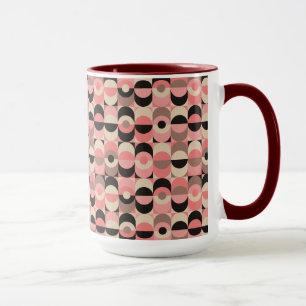 Mid-Century Modern Pink Pattern Mug