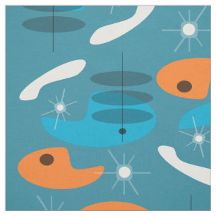 Mid Century Modern Print Fabric