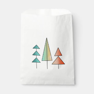 mid century modern rainbow trees blush teal simple favour bag