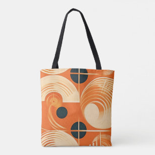Mid Century Modern Record Inspired  Tote Bag