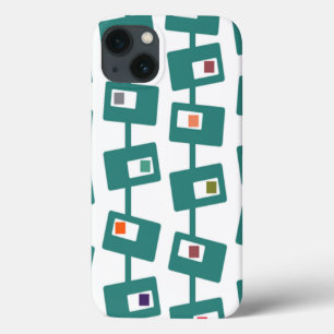 Mid-Century Modern Rectangles and Squares iPhone 13 Case