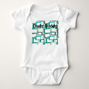 Mid-Century Modern Rectangles Baby Bodysuit
