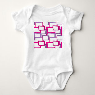 Mid-Century Modern Rectangles Baby Bodysuit