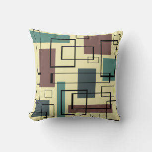Mid Century Modern Rectangles Cushion