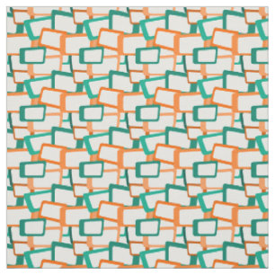 Mid-Century Modern Rectangles Fabric