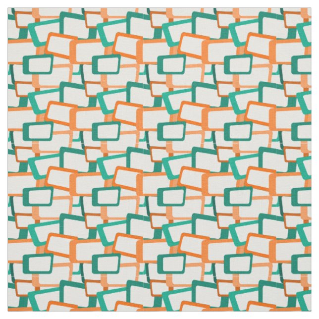 Mid-Century Modern Rectangles Fabric (Swatch)
