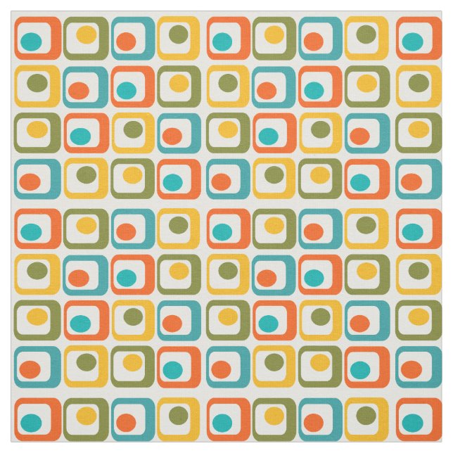 Mid-Century Modern Rectangles Fabric (Swatch)