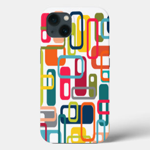 Mid-century Modern Rectangles iPhone 13 Case