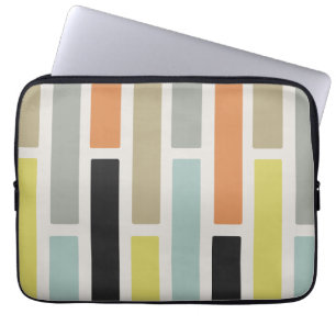 Mid Century Modern Rectangles Laptop Sleeve