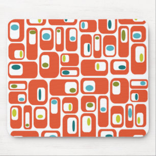 Mid-century Modern Rectangles Mouse Pad