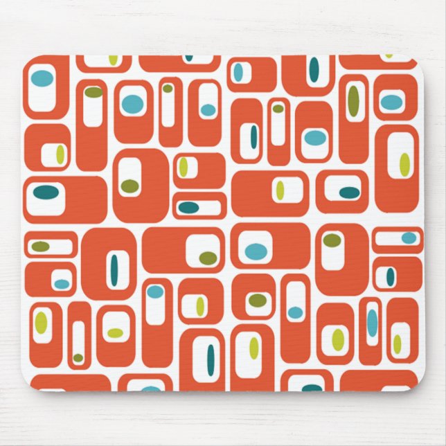 Mid-century Modern Rectangles  Mouse Pad (Front)