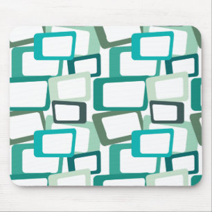 Mid-Century Modern Rectangles Mouse Pad