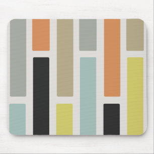 Mid Century Modern Rectangles Mouse Pad