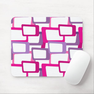 Mid-Century Modern Rectangles Mouse Pad