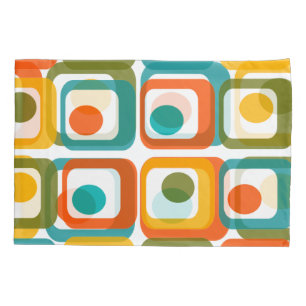 Mid-Century Modern Rectangles Pillowcase