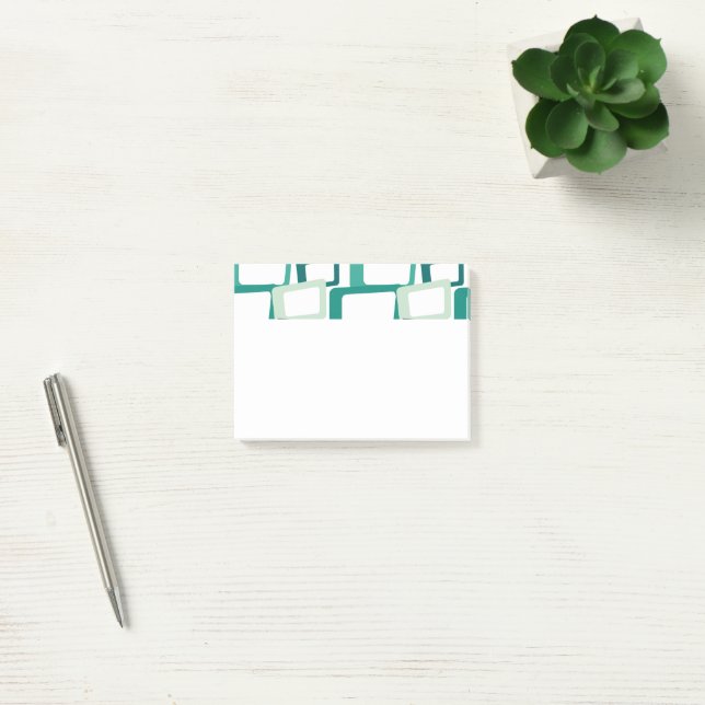 Mid-Century Modern Rectangles Post-it Notes (Office)
