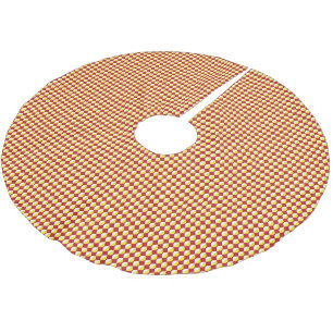 Mid Century Modern Repeat Pattern Brushed Polyester Tree Skirt