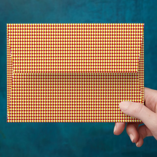 Mid Century Modern Repeat Pattern Envelope (Hand)