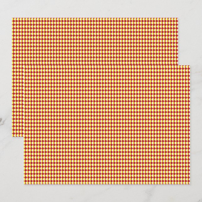 Mid Century Modern Repeat Pattern Holiday Card (Front/Back)