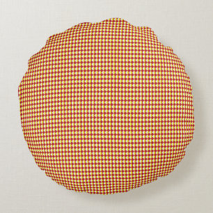 Mid Century Modern Repeat Pattern Round Cushion