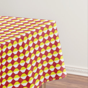 Mid Century Modern Repeat Pattern Tablecloth