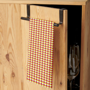 Mid Century Modern Repeat Pattern Tea Towel