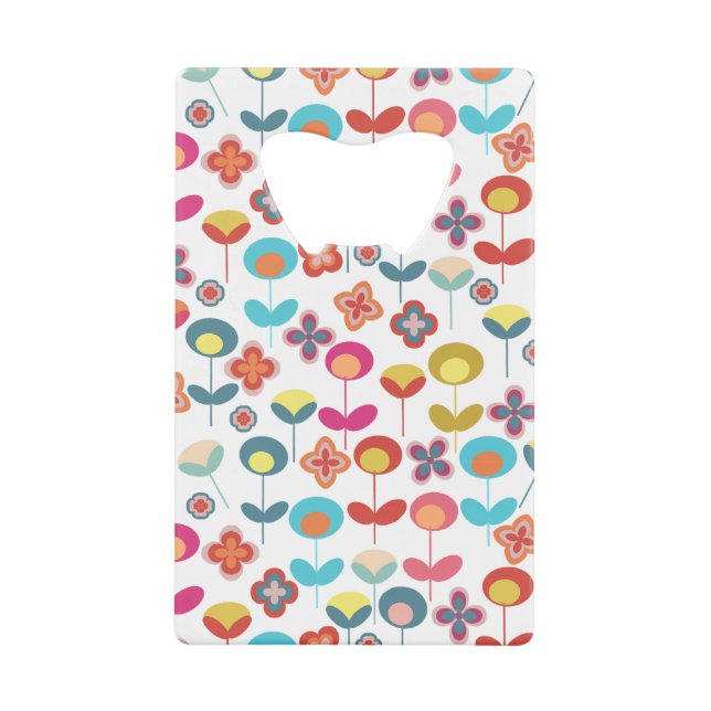 Mid-Century Modern Retro 60s 70s Flower Pattern (Front)