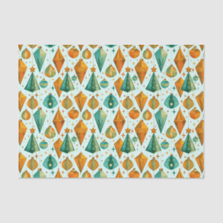 Mid-Century Modern Retro Christmas Atomic Ornament Tissue Paper
