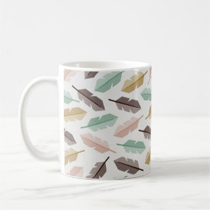 Mid-Century Modern Retro Feathers Mug