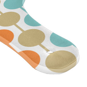 Mid-Century Modern Retro Geometric Circles Pattern Cutting Board