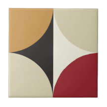 Mid Century Modern Retro Geometric Starburst 