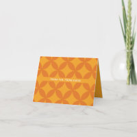 Mid-Century Modern Retro Orange Sun Mid Mod
