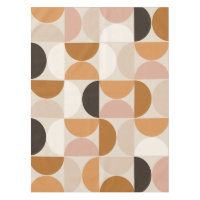 Mid Century Modern Retro Pattern Brown Earth Tones