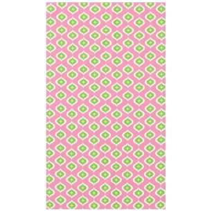 Mid Century Modern Retro Pink Geometric Tablecloth