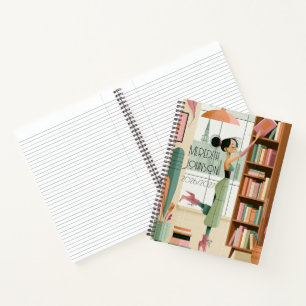 Mid Century Modern Retro Study College Notes Notebook