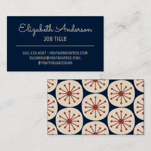 Mid Century Modern Retro Vintage Atomic Age Business Card