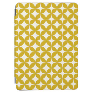 Mid Century Modern Shapes in Mustard Yellow iPad Air Cover