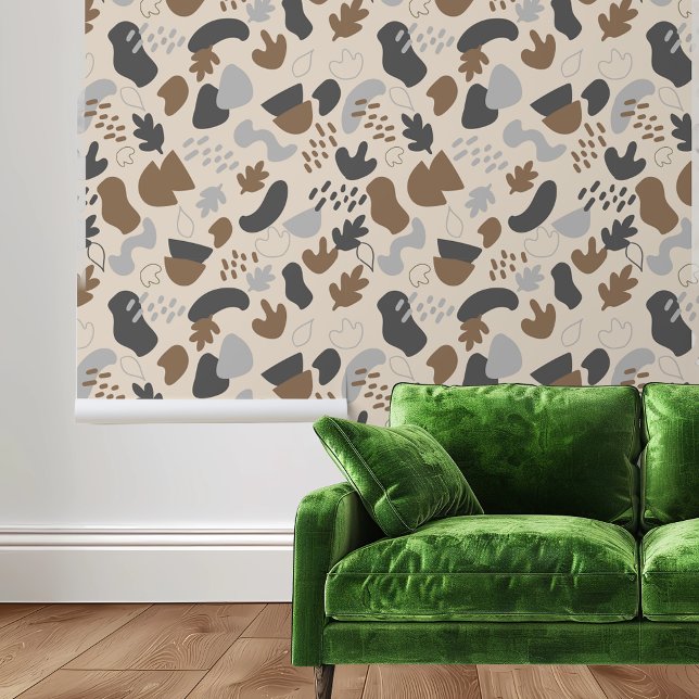 Mid Century Modern Shapes Neutrals Wallpaper (Creator Uploaded)