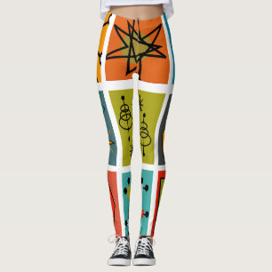 Mid-Century Modern Smorgasbord Leggings