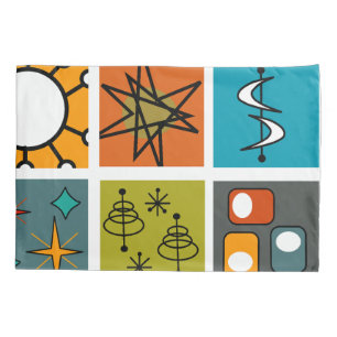 Mid-Century Modern Smorgasbord Pillowcase