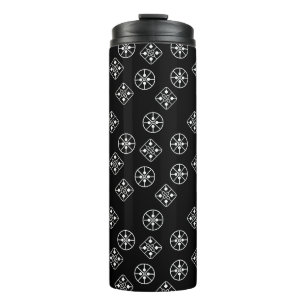 Mid-Century Modern Snowflakes  Thermal Tumbler
